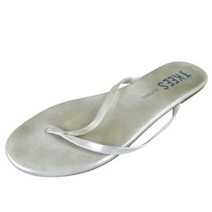 Tkees Glitters Women 9 Gold Synthetic Sandals Slip-On Minimalist Comfort